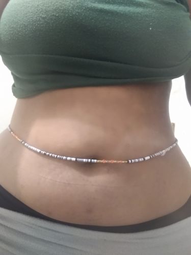 Customer photo review of Elewa (Beauty) Flat Tie On Waist Beads