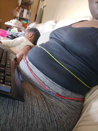 Customer photo review of Black Star Clasp Waist Beads