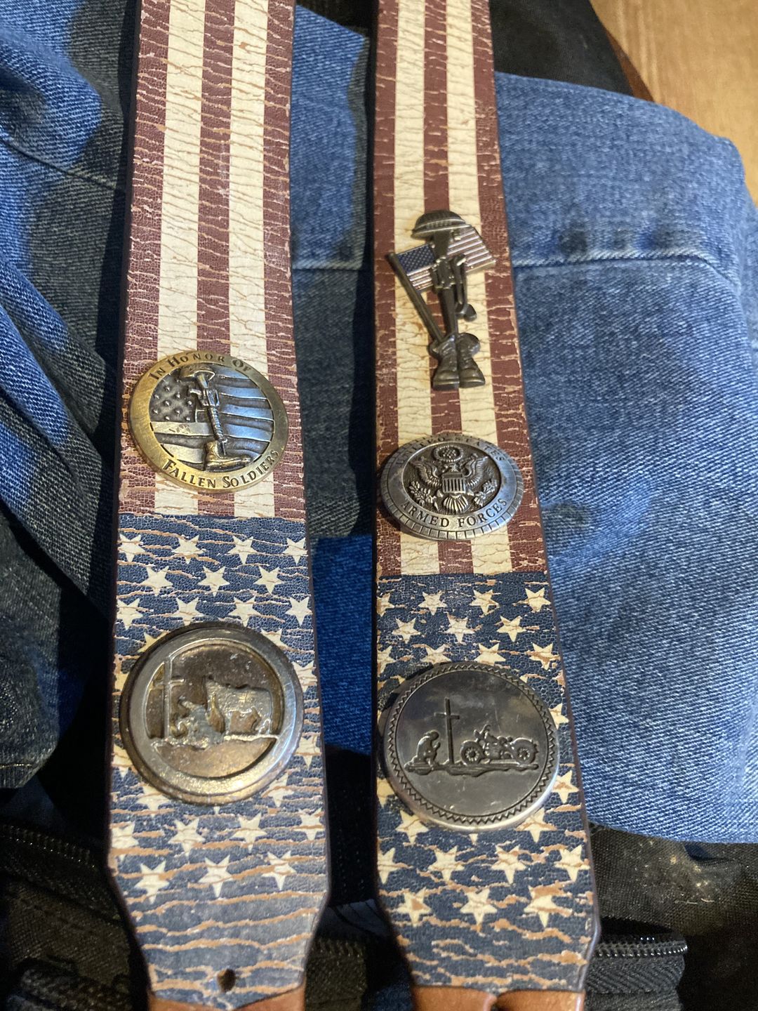 Customer photo review of Fallen Soldier USA Memorial Pin