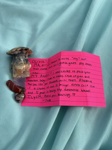 Customer photo review of Intuitively Selected Mini Heart