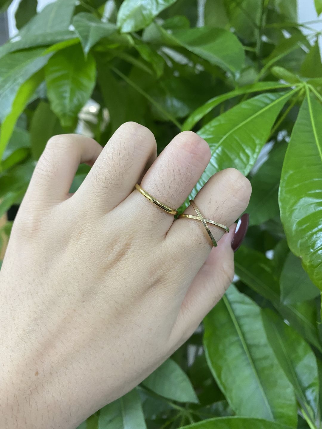 Customer photo review of Louily Simple Wedding Band For Women In Sterling Silver