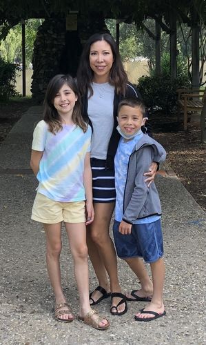 Customer photo review of I Love You Mom I Really Do Love Knot Necklace