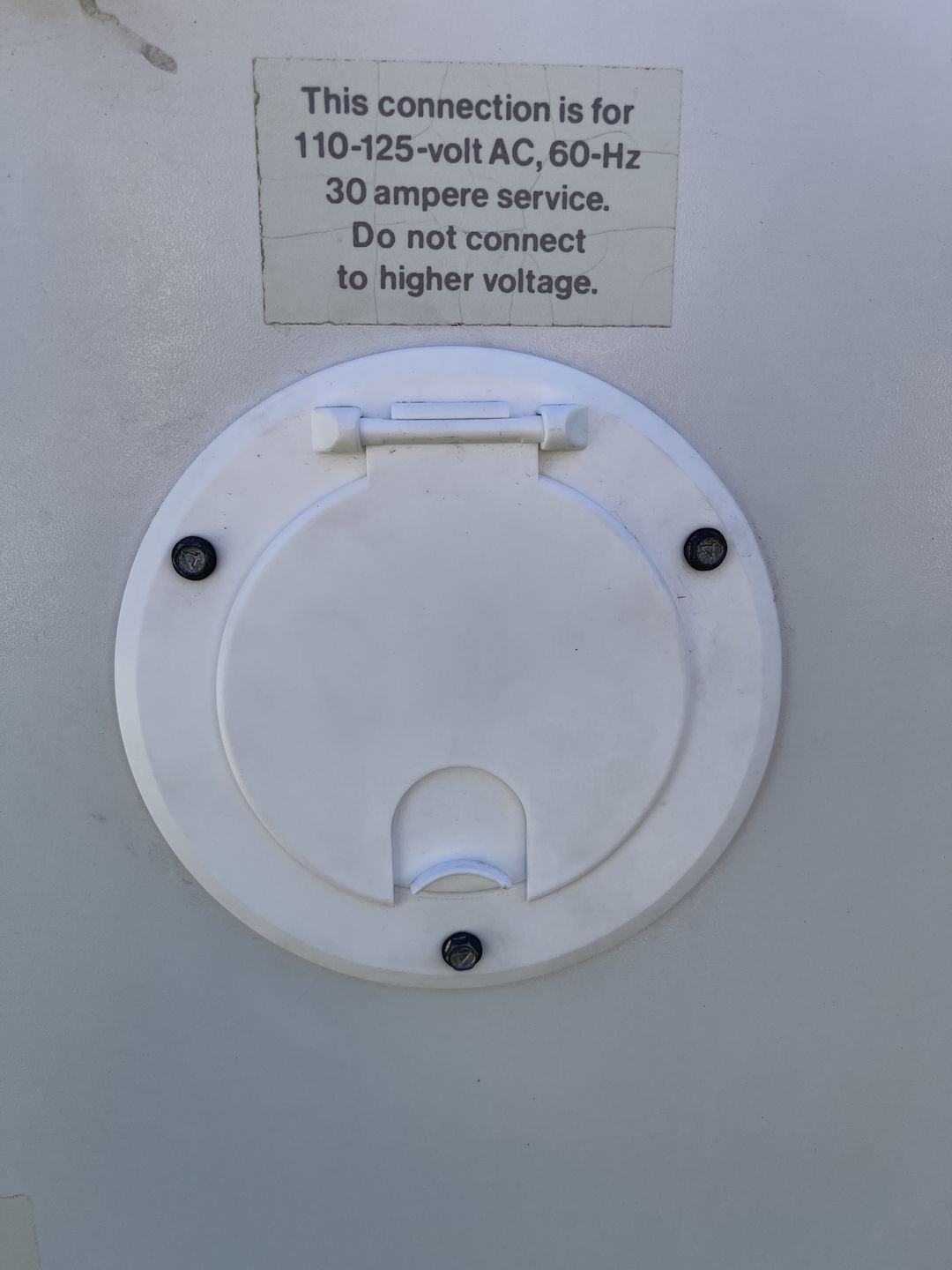 Customer photo review of Larger Power Cord Hatch
