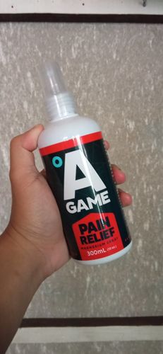 Customer photo review of A Game Pain Relief Magnesium Spray 300 ML