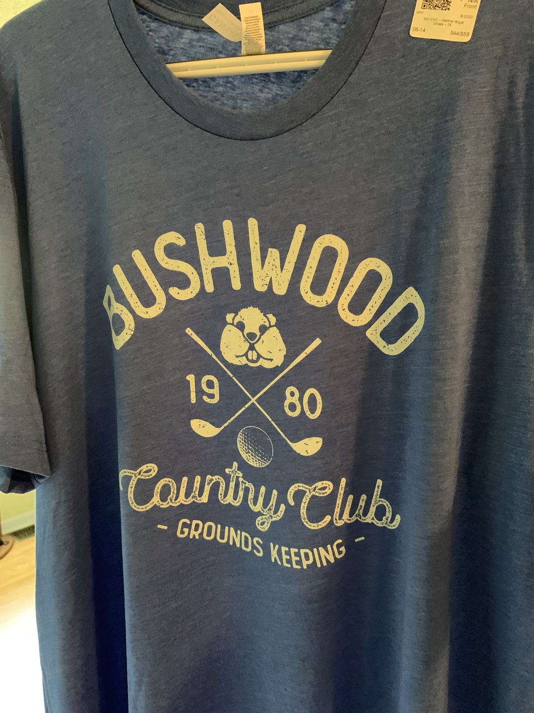 Customer photo review of Bushwood Men's/Unisex Super Soft Tee