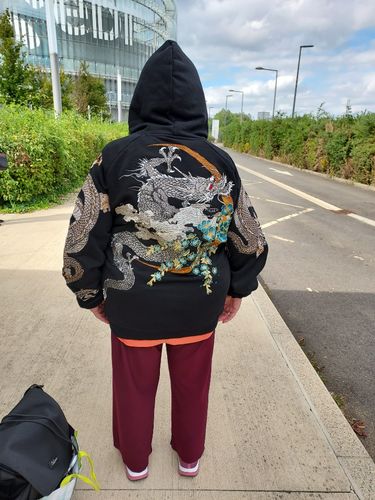 Customer photo review of Hoodie Coréen Brodé 갱생™
