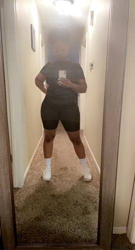 Customer photo review of Lux Latex Vest - Triple Belt