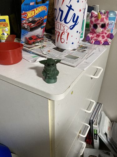 Customer photo review of Green Aventurine Yoda