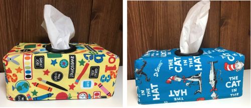 Customer photo review of Reversible Tissue Box Cover Pattern