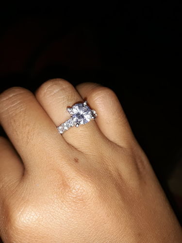 Customer photo review of 2ct Naxos Engagement Ring