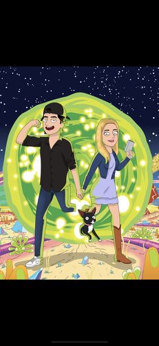 Customer photo review of 'Rick and Morty' Custom Portrait