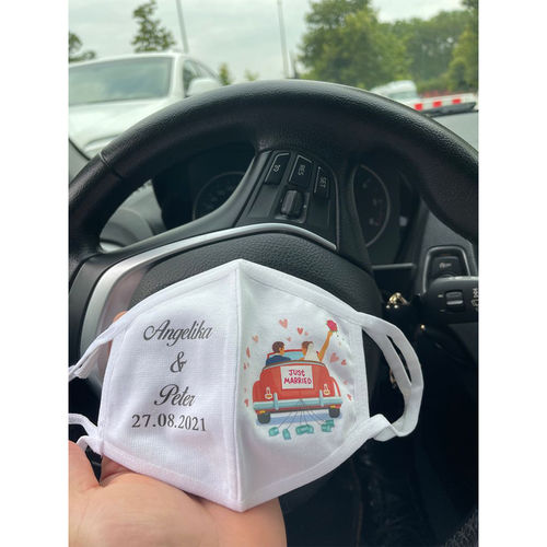 Customer photo review of Personalisierte Masken Hochzeit