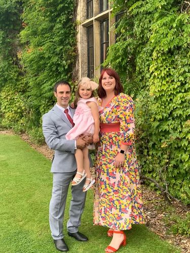 Customer photo review of Lowie Pink Floral Maxi Dress