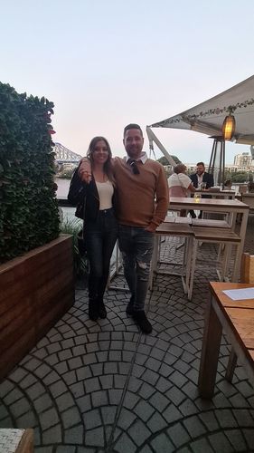 Customer photo review of Ultra Stretch Jeans - Skinny Fit - Blue Ripped