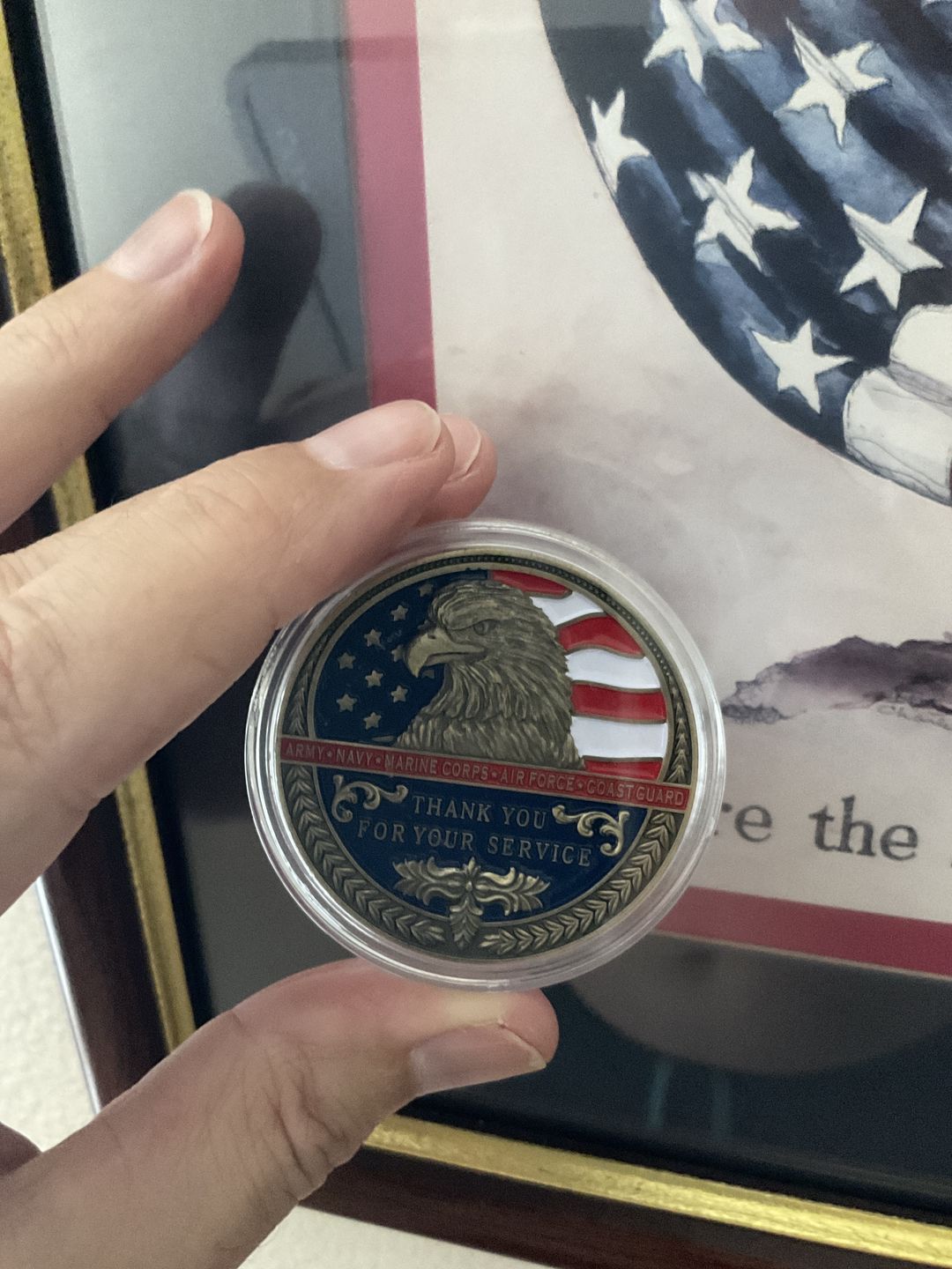 Customer photo review of Thank You For Your Service Coin Bundle (5pcs)