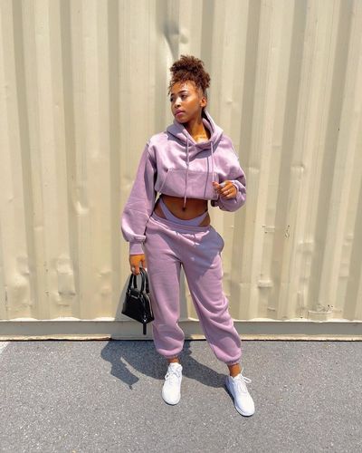Customer photo review of pale grape daydreamer hoody
