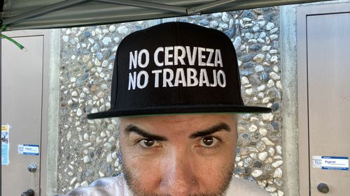 Customer photo review of No Cerveza No Trabajo Snapback Cap