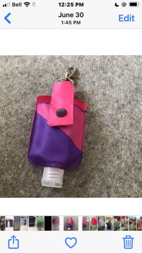 Customer photo review of Keyring Hand Sanitizer Holder Pattern