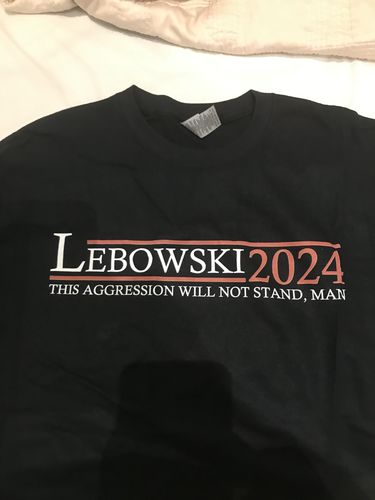 Customer photo review of Lebowski 2024 Cotton Tee
