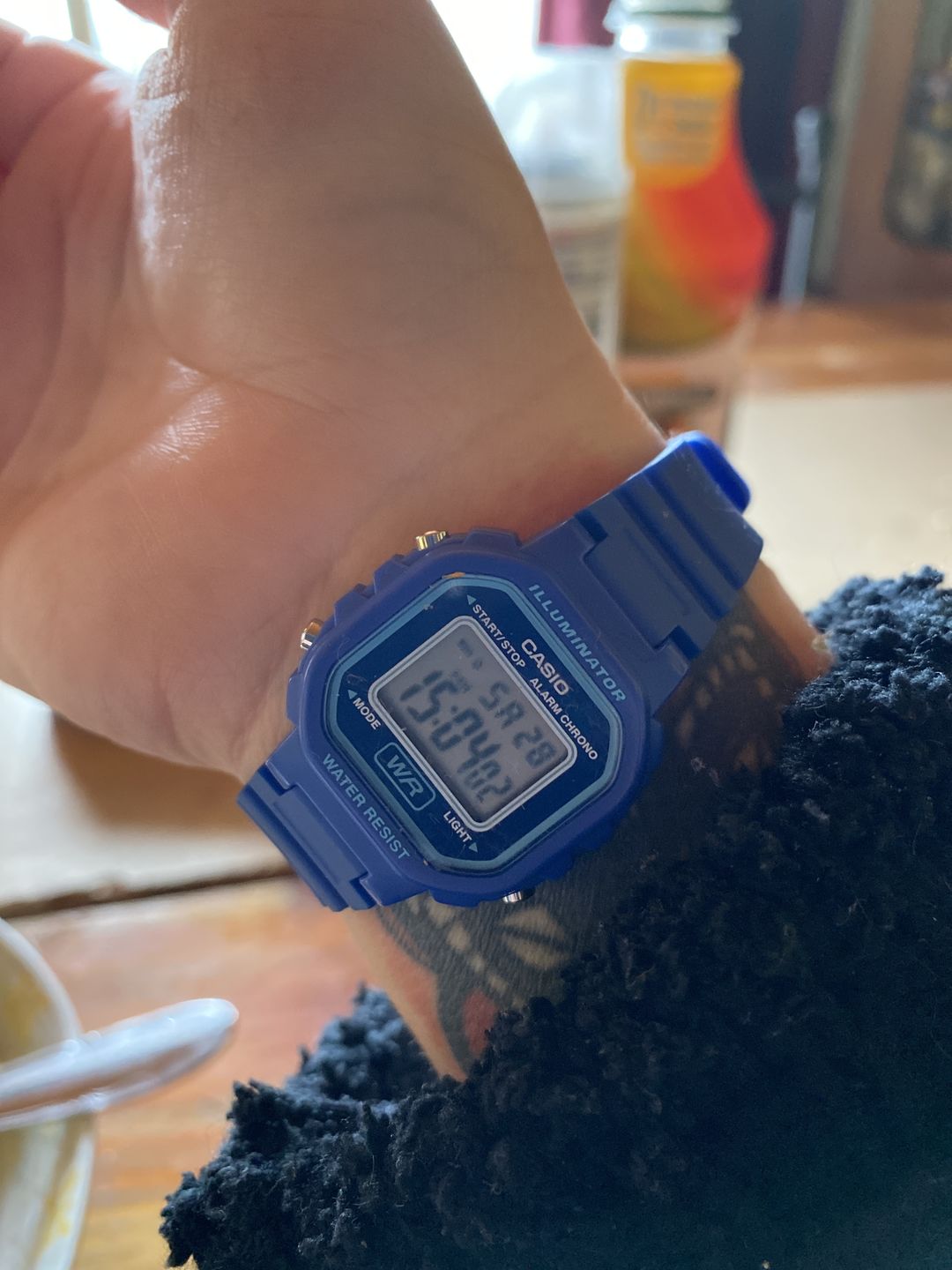 Customer photo review of Reloj Casio Vintage LA-20WH-2ADF Azul
