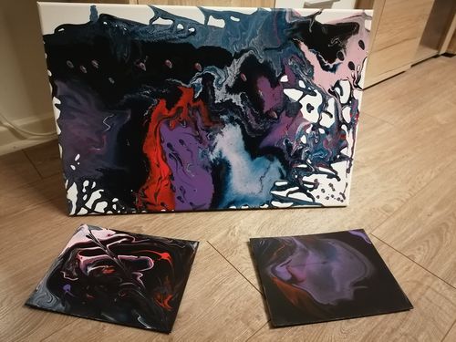 Customer photo review of Workshop: Acrylic Pouring / Einstieg ins Acrylgießen