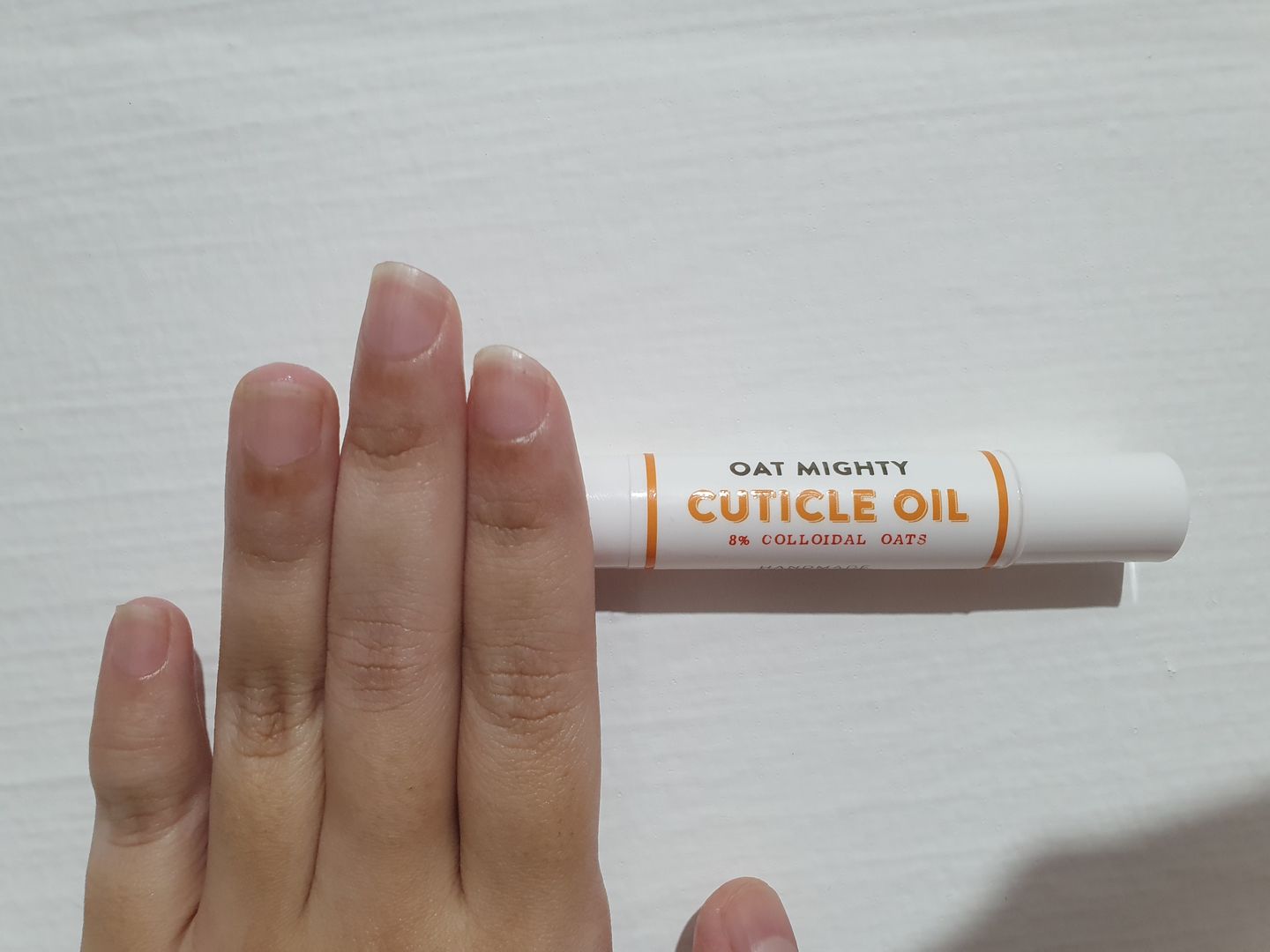 Customer photo review of Oat Mighty Cuticle Oil with 8% Colloidal Oats
