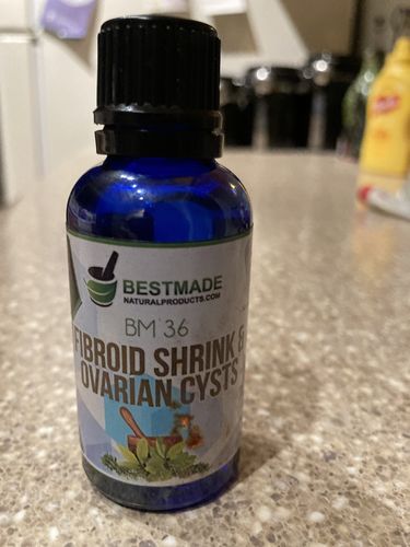 Customer photo review of Double-Pack Fibroid Shrink & Ovarian Cysts BM36 Remedy - Helps Normalize Estrogen Levels and Prevent Regrowth, Support for Menstrual Pain, 2 Bottles, 30mL Each