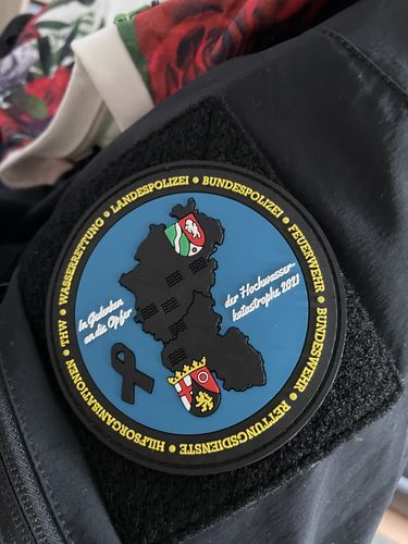 Customer photo review of Solidaritätspatch Hochwasserkatastrophe Rubber Patch