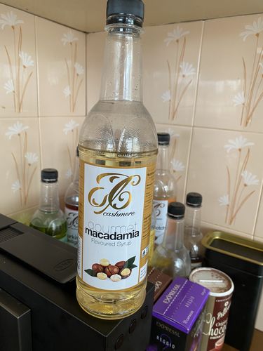 Customer photo review of Macadamia Coffee Syrup