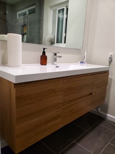 Customer photo review of Monterey Floating Vanity
