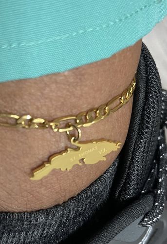 undefined review of Saint Thomas Virgin Island Map Bracelets & Anklet image 1 out of 1