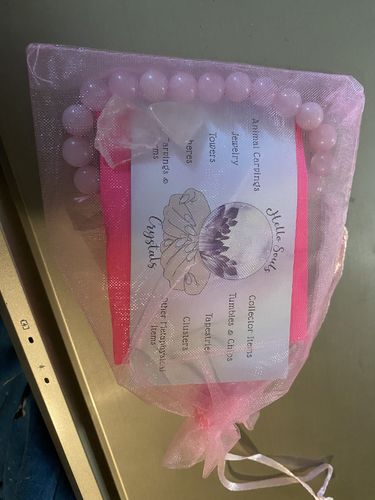 Customer photo review of Rose Quartz Bracelet