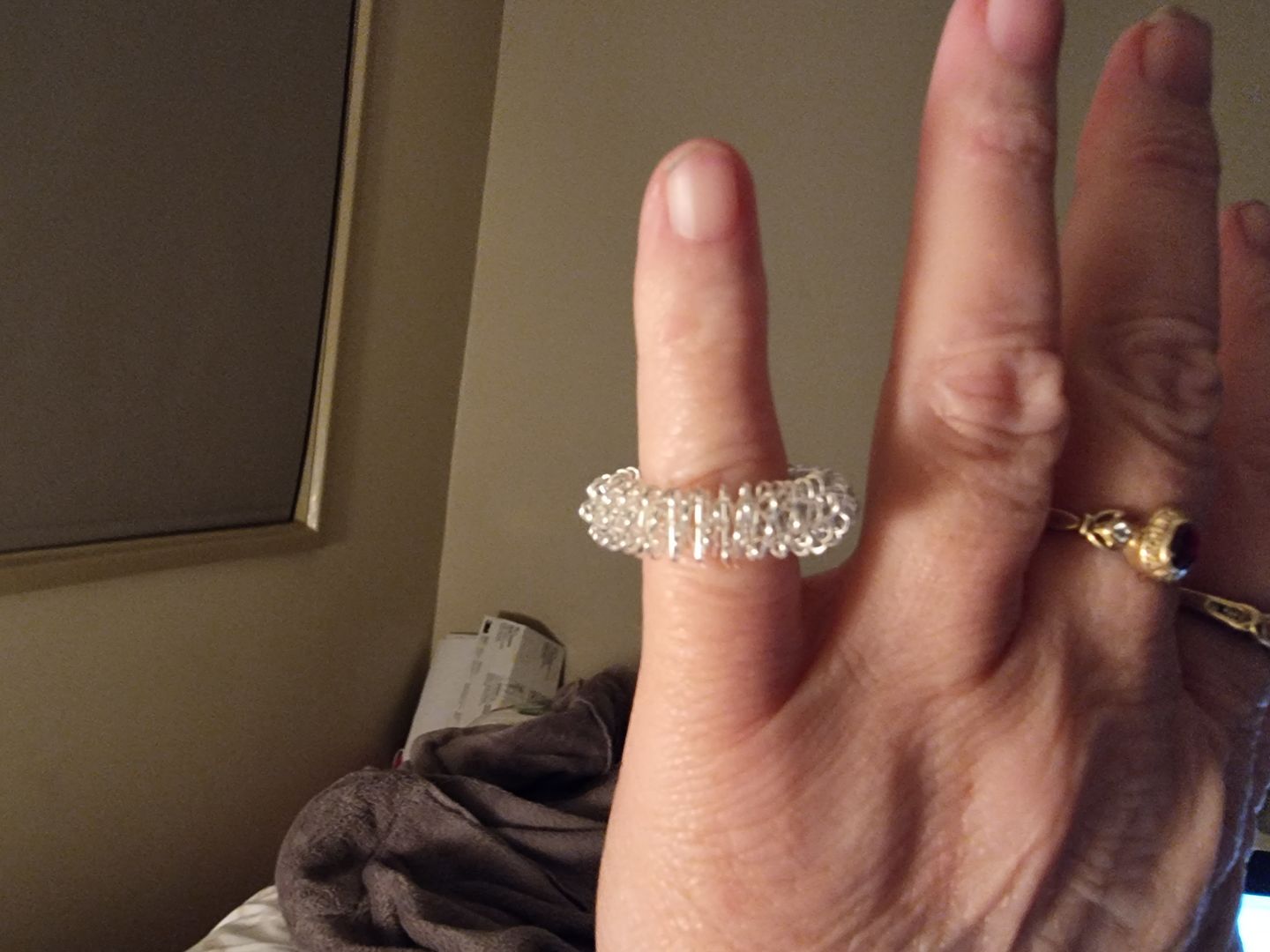 Customer photo review of Acupressure Fidget Rings (x2)