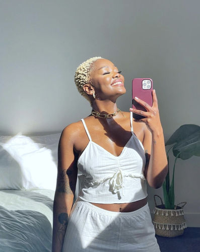 Customer photo review of LUNA TOP - IVORY