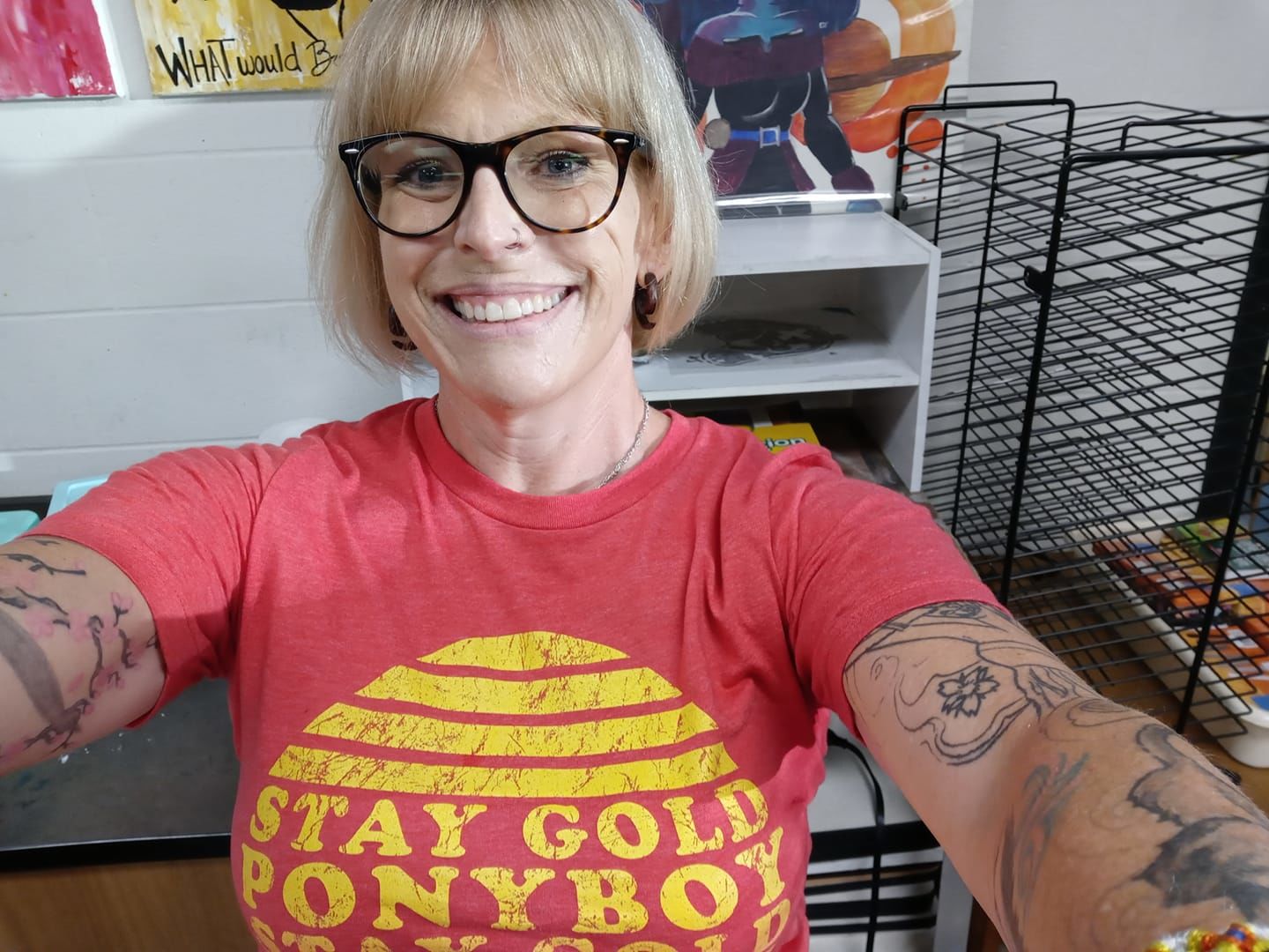 Customer photo review of Stay Gold Ponyboy Men's/Unisex Super Soft Tee