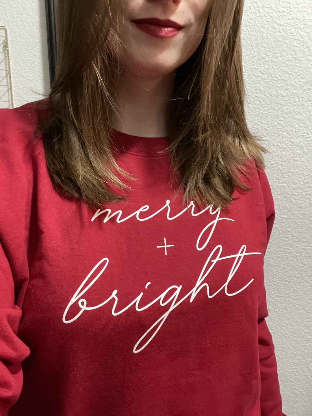 Customer photo review of Merry And Bright White Script