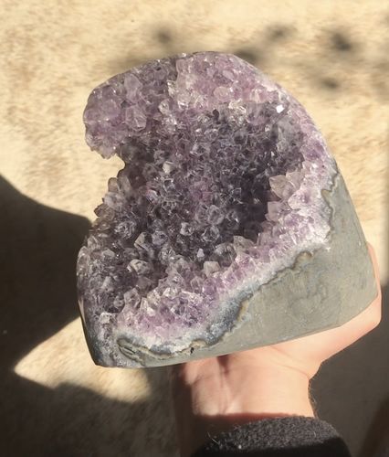 Customer photo review of Polished Uruguayan Amethyst- J