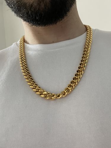 Customer photo review of CUBAN CHAIN (GOLD) 12MM