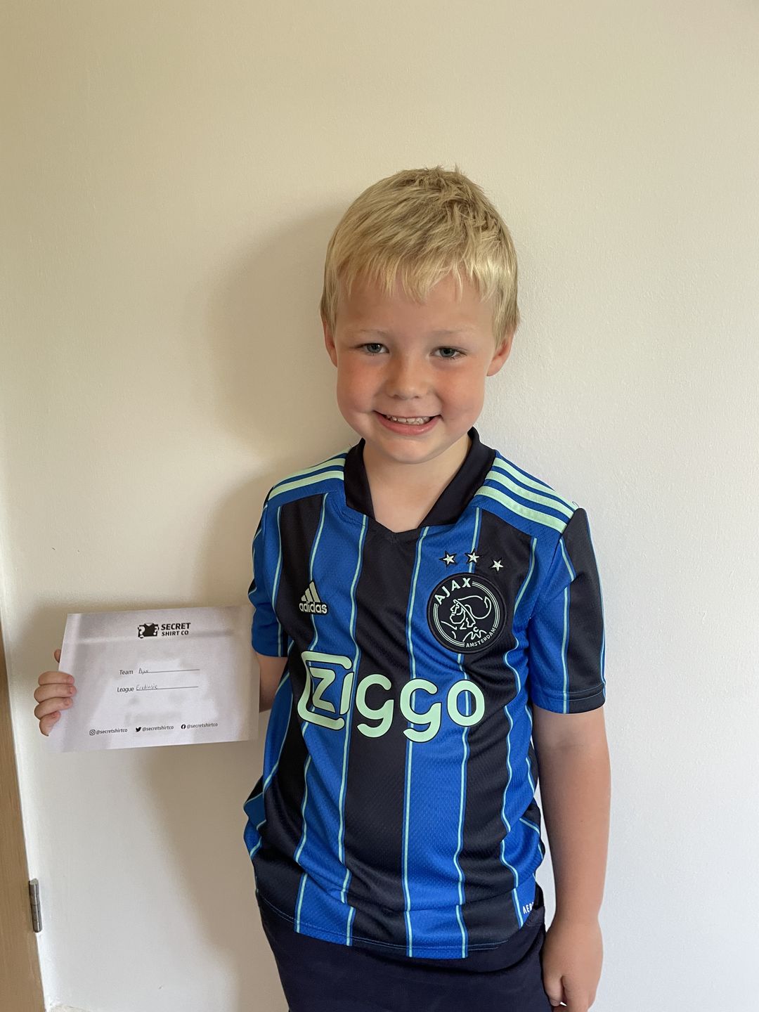 Customer photo review of Kids Secret Football Shirt