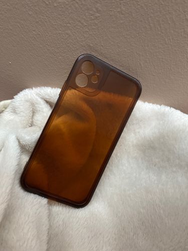 Customer photo review of Translucent Brown iPhone Case