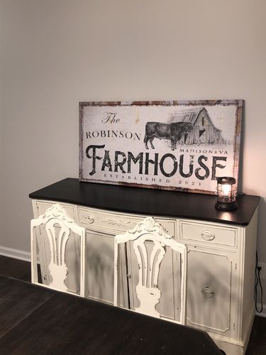 Customer photo review of Rustic Farmhouse Sign