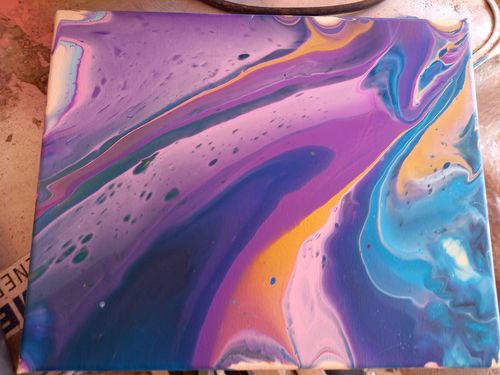 Customer photo review of Workshop: Acrylic Pouring / Einstieg ins Acrylgießen