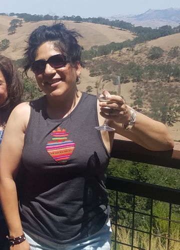 Customer photo review of Charcoal Sacred Heart Muscle Tank