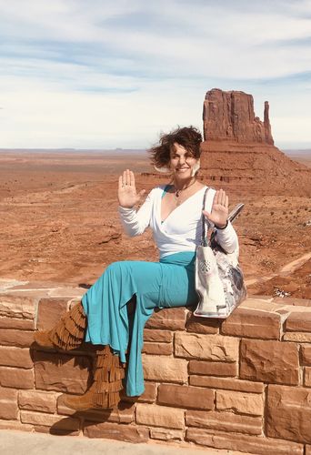 Customer photo review of Bamboo Bardot Dress Cobalt Blue