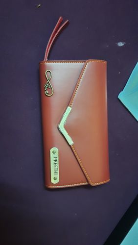 Customer photo review of Personalized Ladies Clutch With Charm