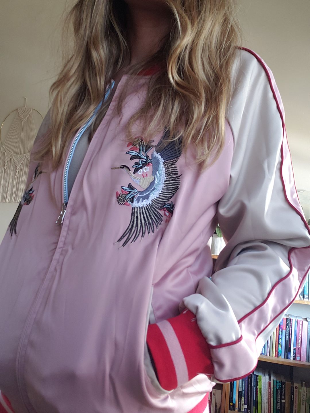 Customer photo review of Mountain & Tiger Souvenir Jacket [Reversible]
