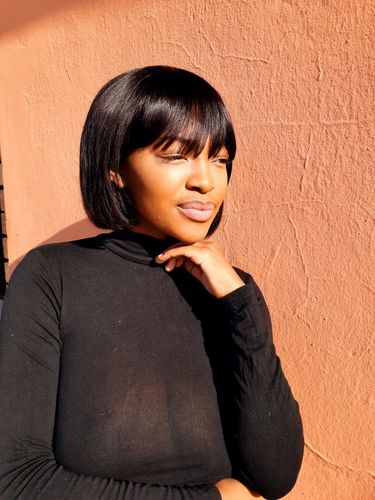 Customer photo review of Brazilian Fringe Bob - 8"
