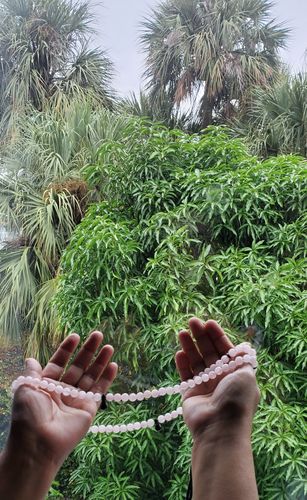 Customer photo review of Delicate Rose Quartz Gemstones - Africana Collection - The Lady - 100 Beads