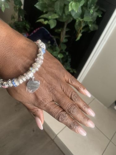 Customer photo review of Pieces of my Heart Multicolored Bracelet
