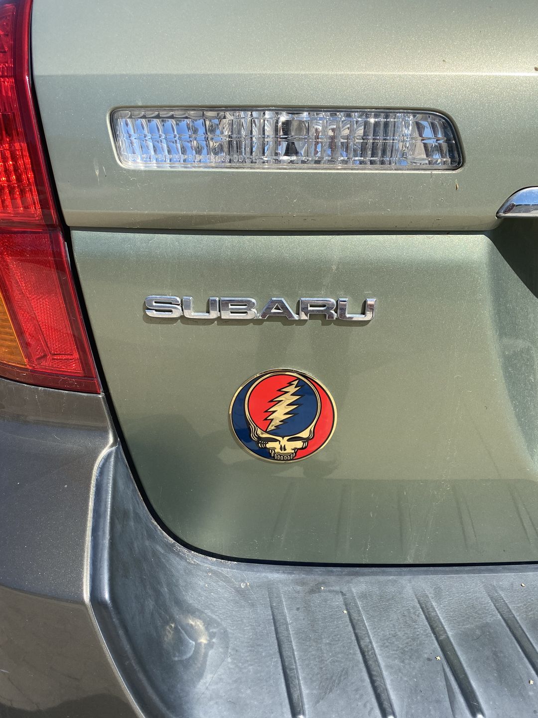 Customer photo review of Grateful Dead Metal Finish Steal Your Face Bumper Sticker